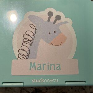 Personalized bento box and cooler bag bundle name "Marina"
